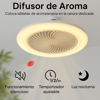Lámpara Ventilador 3 en 1 con Aromaterapia– Confort, Frescura y Bienestar en un Solo Dispositivo