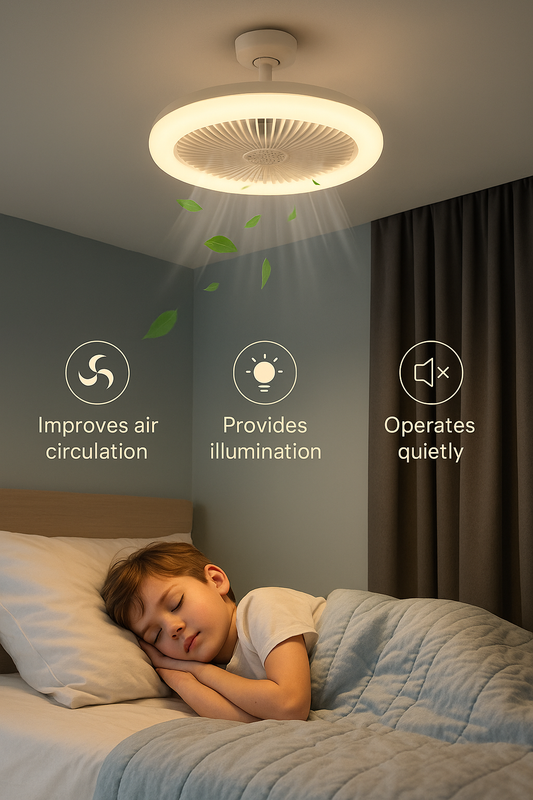 Lámpara Ventilador 3 en 1 con Aromaterapia– Confort, Frescura y Bienestar en un Solo Dispositivo